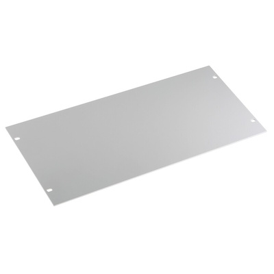 nVent SCHROFF Grey Aluminium Front Panel, 5U, 483 x 221.4mm