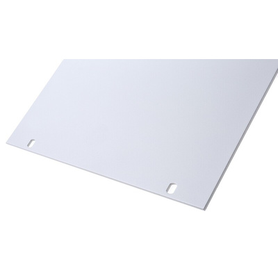nVent SCHROFF Grey Aluminium Front Panel, 6U, Ventilated, 483 x 265.9mm