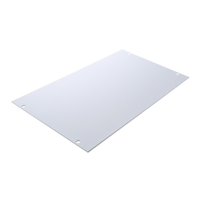 nVent SCHROFF Grey Aluminium Front Panel, 6U, Ventilated, 483 x 265.9mm