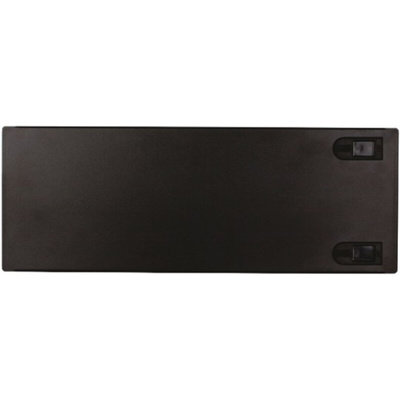 RS PRO Black Steel Front Panel, 4U, 480 x 177mm