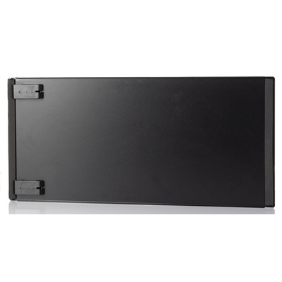 RS PRO Black Steel Front Panel, 5U, 480 x 222mm