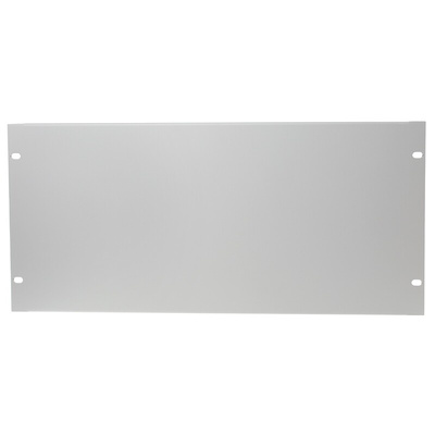 RS PRO Grey Steel Blanking Panel, 5U, 483 x 9mm