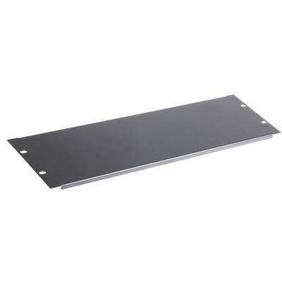 RS PRO Black Steel Blanking Panel, 3U, 483 x 9mm