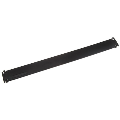 RS PRO Black ABS Blanking Panel, 1U, 483 x 6mm