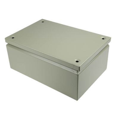 RS PRO Grey Steel Junction Box, IP66, 300 x 200 x 120mm