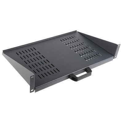 CAMDENBOSS Black Cantilever Shelf, 2U, 10kg Load, 446mm x 280mm