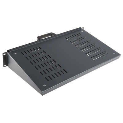 CAMDENBOSS Black Cantilever Shelf, 2U, 10kg Load, 446mm x 280mm