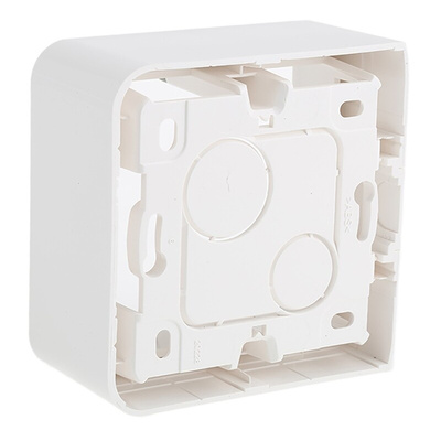 Legrand Mosaic White Plastic Back Box, NF, IP20, 1 Gangs