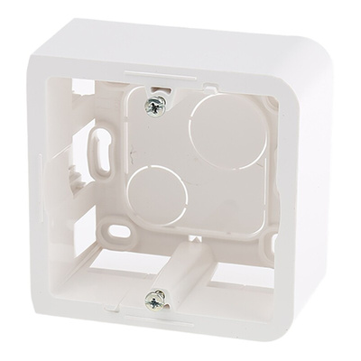 Legrand Mosaic White Plastic Back Box, NF, IP20, 1 Gangs