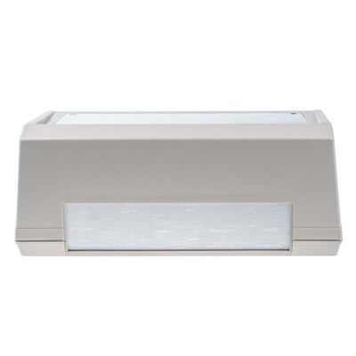 RS PRO White ABS Desktop Enclosure, Sloped Front, 203.2 x 254.01 x 101.6mm