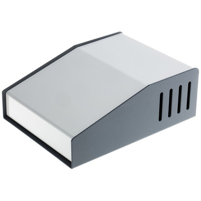 Hammond 515 Series Grey Aluminium, Steel Desktop Enclosure, Sloped Front, 159 x 117 x 58mm