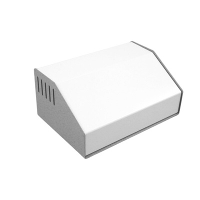 Hammond 515 Series Grey Aluminium, Steel Desktop Enclosure, Sloped Front, 192.51 x 159 x 103.28mm