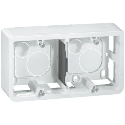 Legrand Mosaic White Plastic Back Box, NF, IP20, 3 Gangs