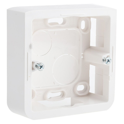 Legrand Mosaic White Plastic Back Box, NF, IP20, 1 Gangs