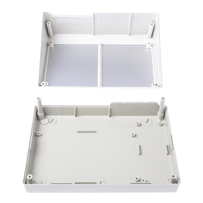 OKW DeskCase 190 Series White ABS Desktop Enclosure, Sloped Front, 220 x 156 x 100mm