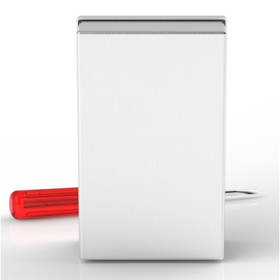 RS PRO 304 Stainless Steel Satin Adaptable Enclosure Box, 100mm x 100mm x 50mm