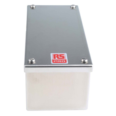 RS PRO 304 Stainless Steel Satin Adaptable Enclosure Box, 220mm x 100mm x 85mm
