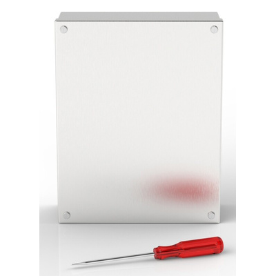 RS PRO 304 Stainless Steel Satin Adaptable Enclosure Box, 280mm x 220mm x 85mm
