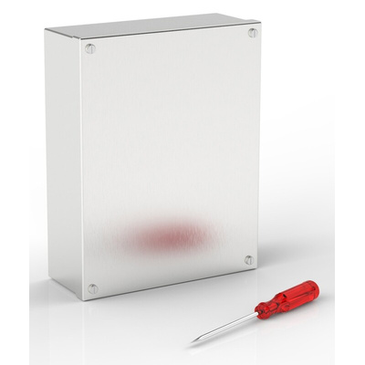 RS PRO 304 Stainless Steel Satin Adaptable Enclosure Box, 280mm x 220mm x 85mm