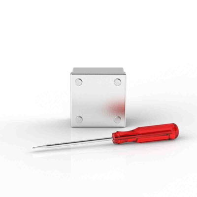RS PRO 304 Stainless Steel Satin Adaptable Box, 75mm x 75mm x 50mm