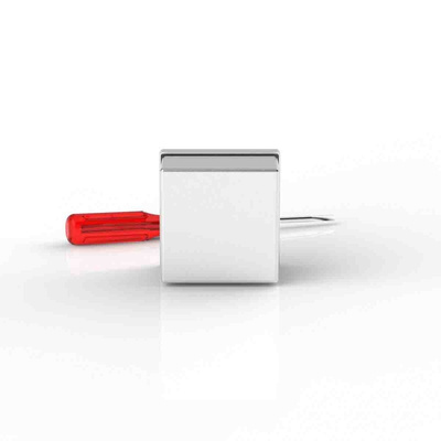 RS PRO 304 Stainless Steel Satin Adaptable Box, 75mm x 75mm x 50mm