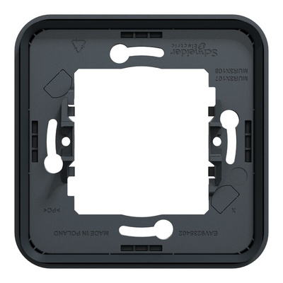 Schneider Electric Mureva Styl Grey PC Back Box Mounting Frame, 1 Gangs
