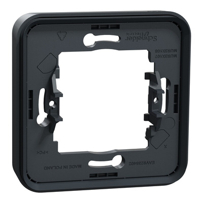 Schneider Electric Mureva Styl Grey PC Back Box Mounting Frame, 1 Gangs