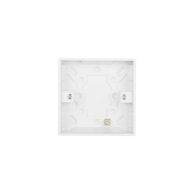 Contactum White Back Box, BS, 1 Gangs