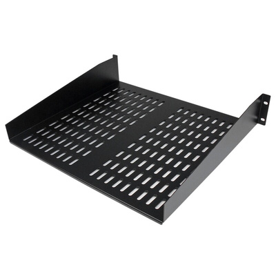 StarTech.com Black Shelf, 2U, 23kg Load, 406mm x 483mm