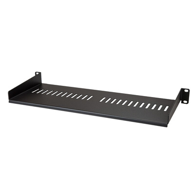 Startech Black Shelf, 1U, 20kg Load, 440mm x 175mm