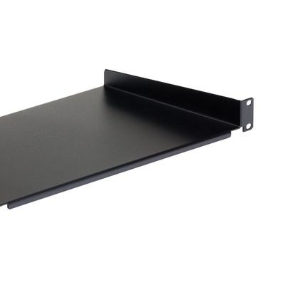 StarTech.com Black Shelf, 1U, 20kg Load, 440mm x 250mm