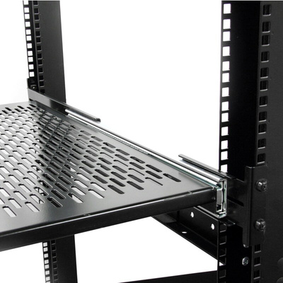 StarTech.com Black Shelf, 2U, 22.7kg Load, 452mm x 610mm