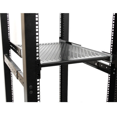 StarTech.com Black Shelf, 2U, 22.7kg Load, 452mm x 610mm