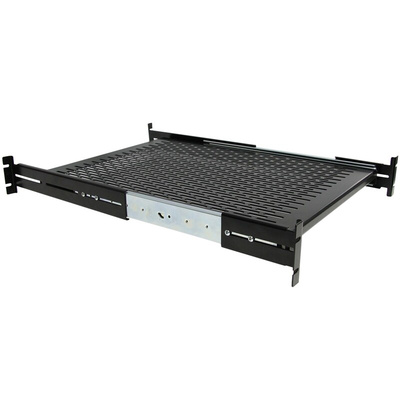 StarTech.com Black Shelf, 2U, 22.7kg Load, 452mm x 610mm