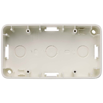 Siemens DELTA White Gloss Thermoplastic Back Box, IP20, 125 x 80 x 42.5mm