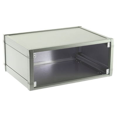 METCASE Mettec Series White Aluminium Desktop Enclosure, 230 x 193 x 85mm