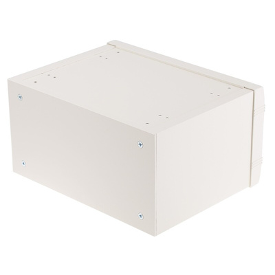 METCASE Mettec Series White Aluminium Desktop Enclosure, 230 x 180 x 120mm