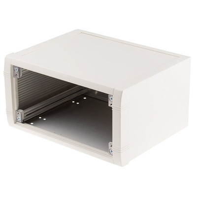 METCASE Mettec Series White Aluminium Desktop Enclosure, 230 x 180 x 120mm