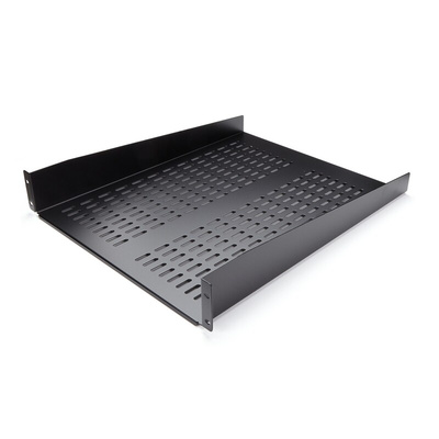 StarTech.com Black Shelf, 2U, 23kg Load, 482mm x 558mm