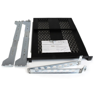 StarTech.com Black Shelf, 2U, 22.7kg Load, 420mm x 702mm