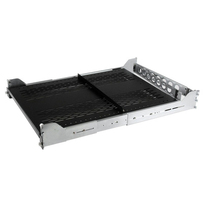 StarTech.com Black Shelf, 2U, 22.7kg Load, 420mm x 702mm