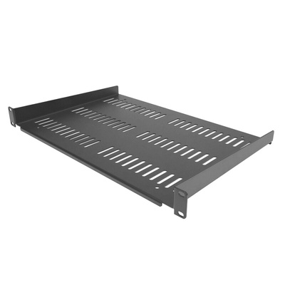 StarTech.com Black Shelf, 1U, 25kg Load, 483mm x 483mm
