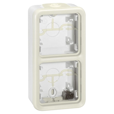 Legrand Black Thermoplastic Back Boxes, IP55, 2 Gangs