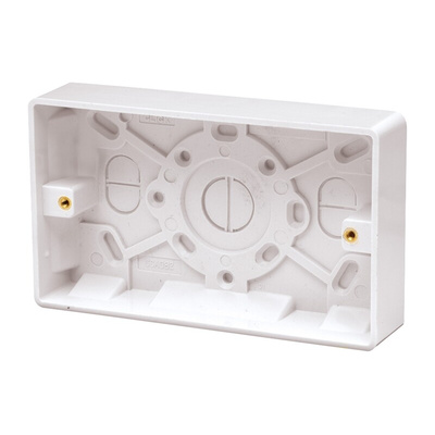 RS PRO White Back Box, BS, Wall Mount, 1 Gangs, 147mm