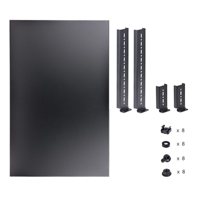 StarTech.com Black Adjustable Shelf, 1U, 150kg Load, 483mm x 700mm