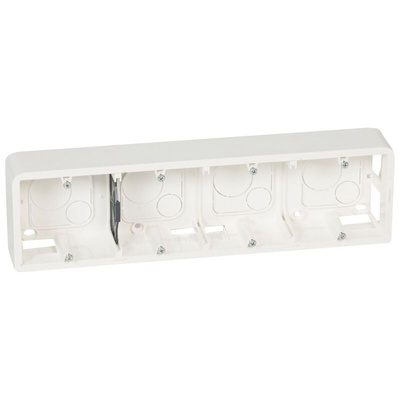 Legrand White Plastic Back Box, 10 Gangs, 295 x 83 x 40mm