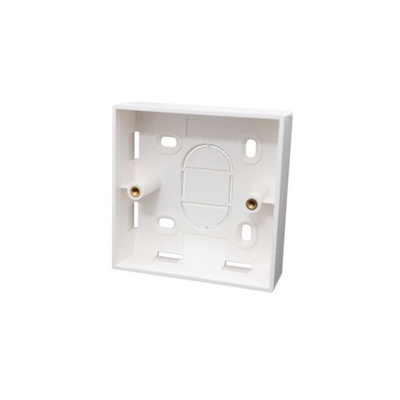 Amphenol Industrial HTC White Plastic Coated ABS Back Box, Wall Mount, 1 Gangs, 86x86x27mm