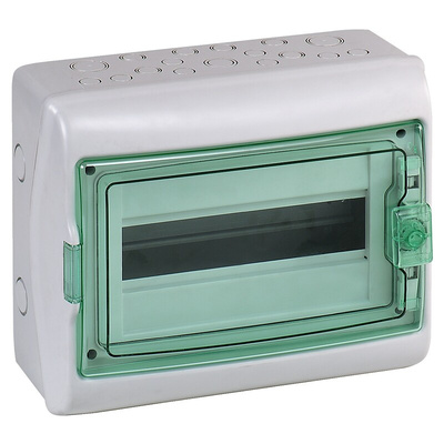 Schneider Electric Mureva Light Grey Smooth Polymer Electrical Enclosure, IEC, IP65, Surface Mount Mount, 1 Gangs, 280