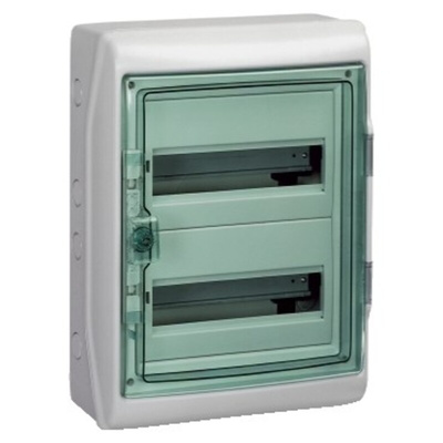 Schneider Electric Mureva Light Grey Smooth Polymer Electrical Enclosure, IEC, IP65, Surface Mount Mount, 1 Gangs, 460