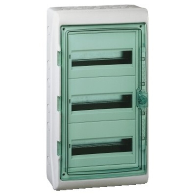 Schneider Electric Mureva Light Grey Smooth Polymer Electrical Enclosure, IEC, IP65, Surface Mount Mount, 1 Gangs, 610